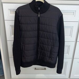 Ralph Lauren hybrid wool and puffer jacket